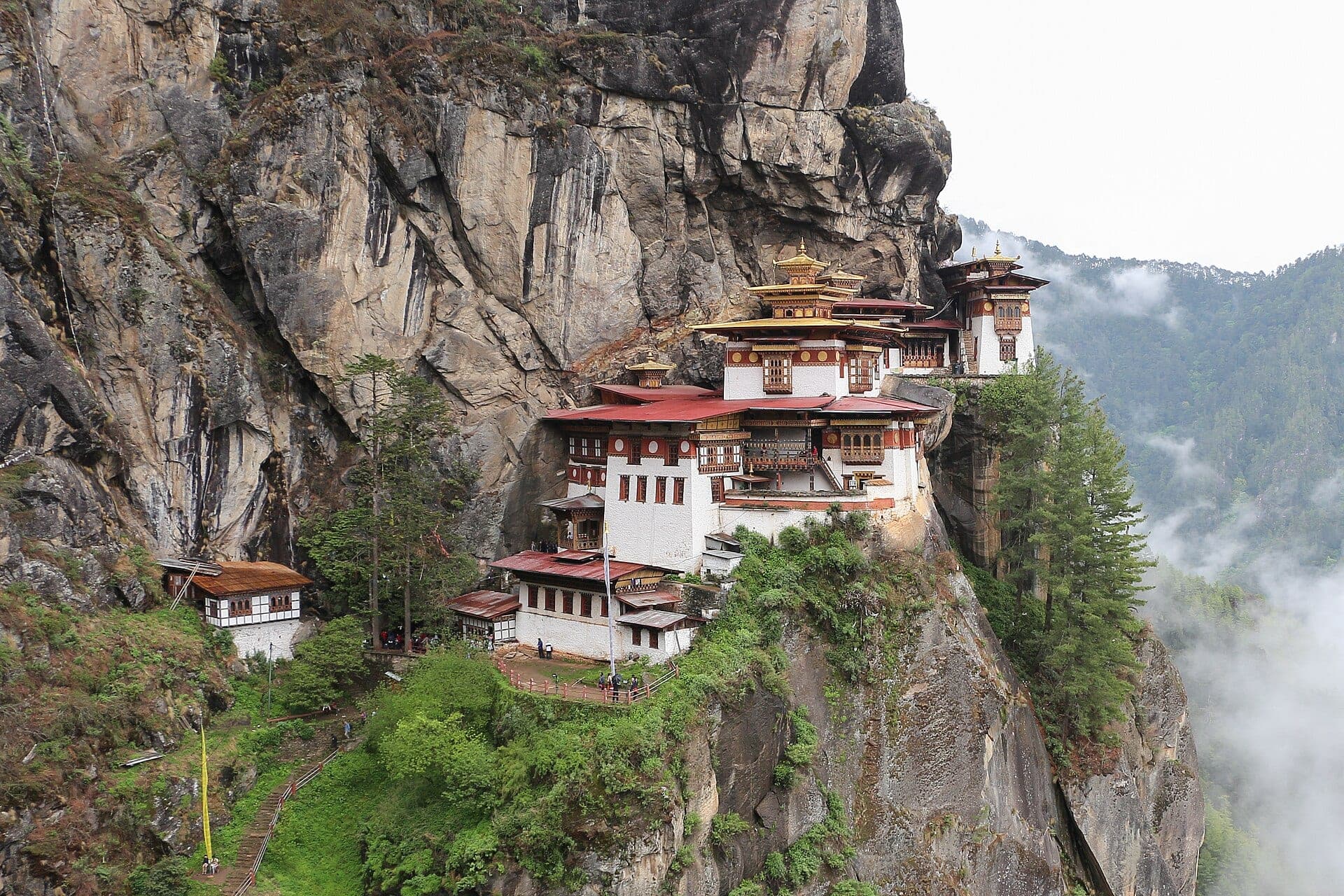Tiger's Nest Monastery on the cliffside, Paro