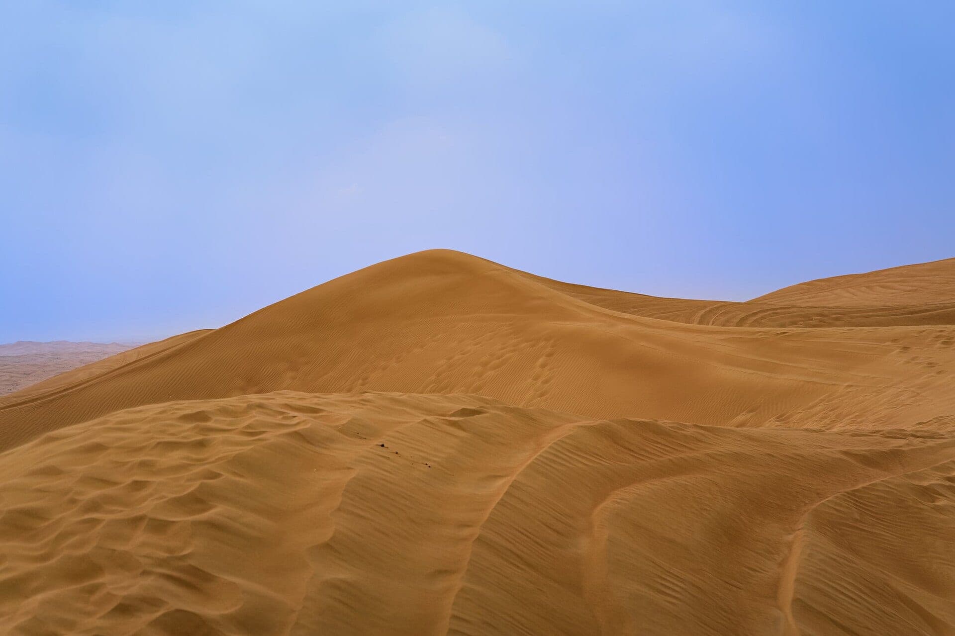 Desert dunes outside Dubai