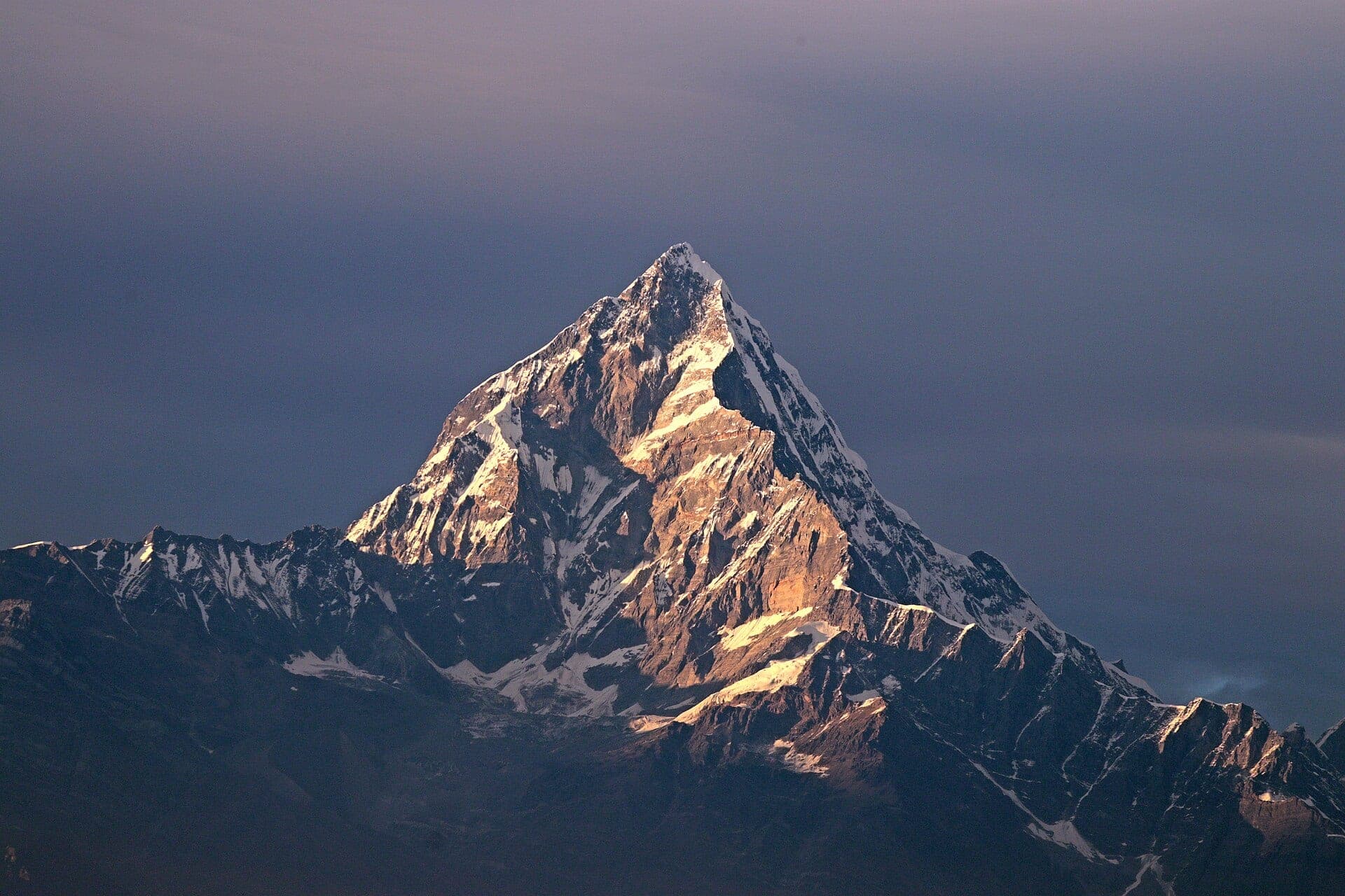 Machapuchare (Fishtail) peak from Pokhara