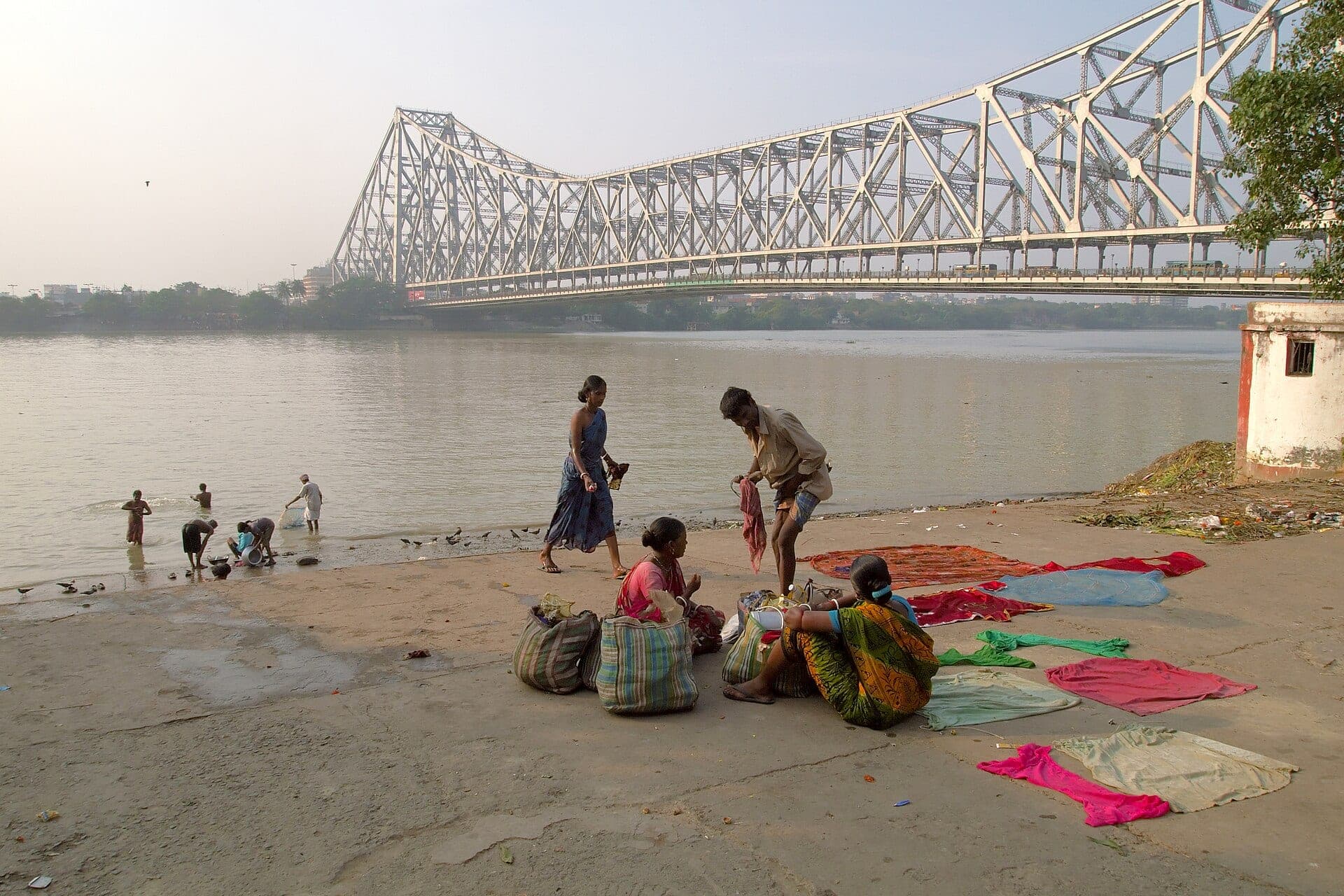Howrah Bridge over the Hooghly River, Kolkata